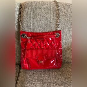 Coach Poppy Red patent leather bag